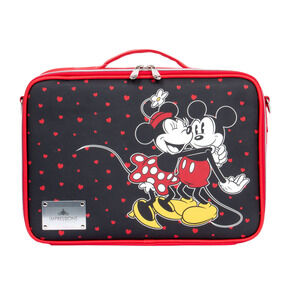 Minnie and Mickey Makeup Carry Case w/ Dividers and Carrying Strap / NWT